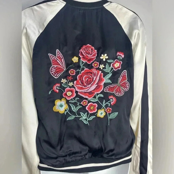 Forever 21 Floral Satin Souvenir Jacket - Picture 2 of 9